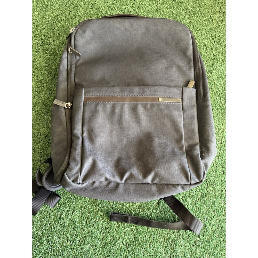 Briggs & Riley Kinzie Street Medium Backpack, Navy Blue/Grey W/RFID shield